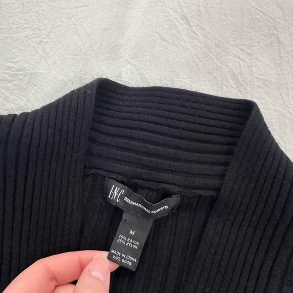 Fitted Ribbed Knit Sweater - Picture 6 of 7